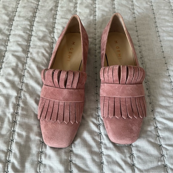 M. Gemi Suede Fato Loafers Blush 5.5 - Picture 2 of 9